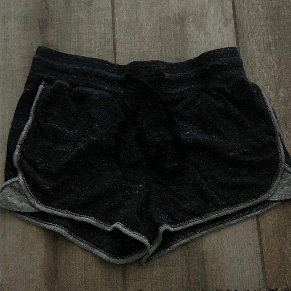 Women's Charcoal and Light Gray Shorts, Comfy